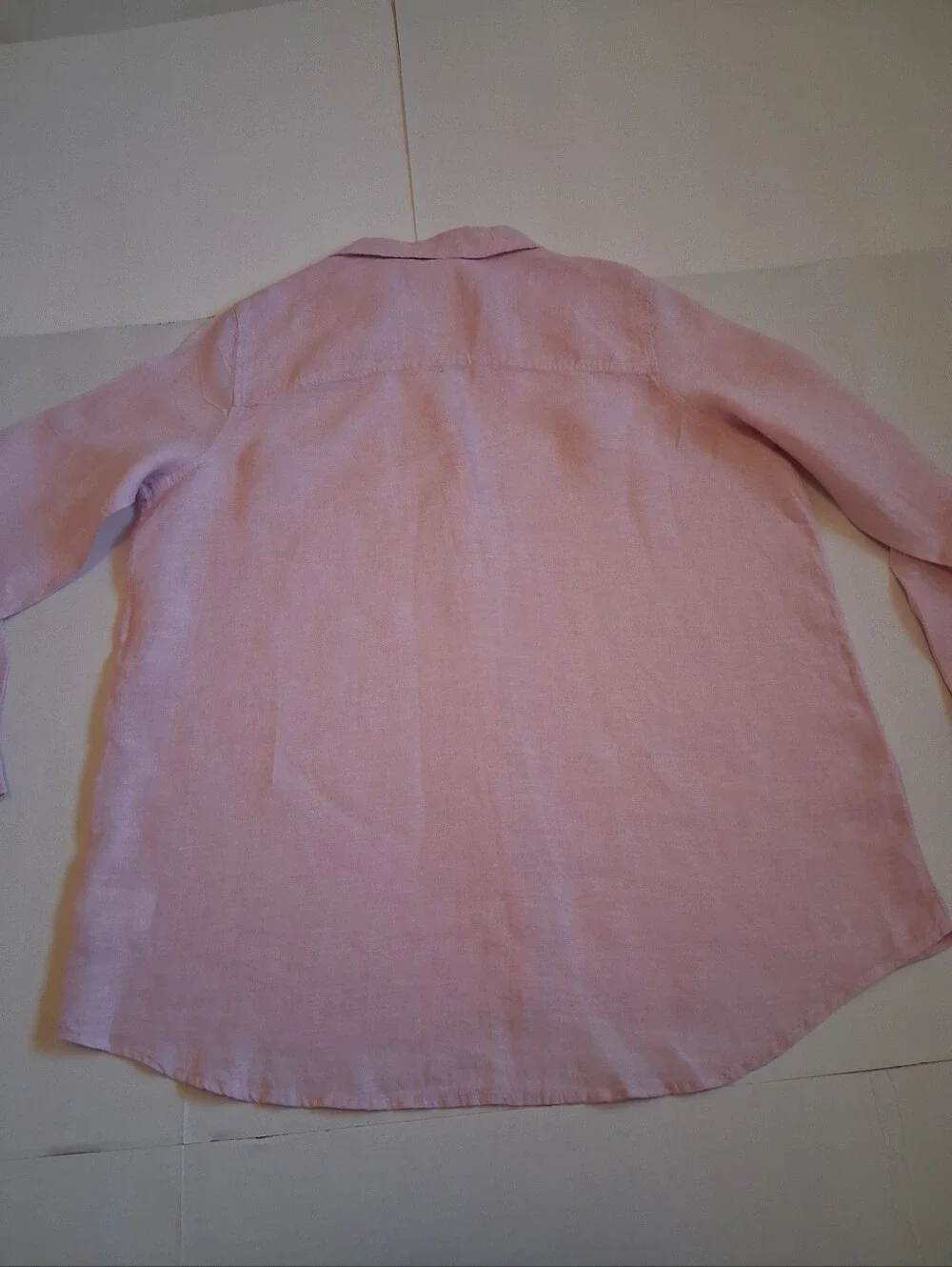 Sigrid Olsen Pale Pink Linen Shirt - Picture 8 of 9